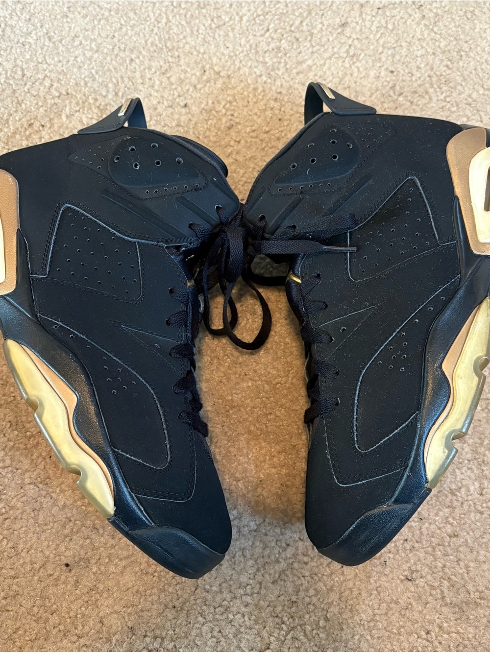 Jordan DMP Retro 6’s 2019 Blk/Gold